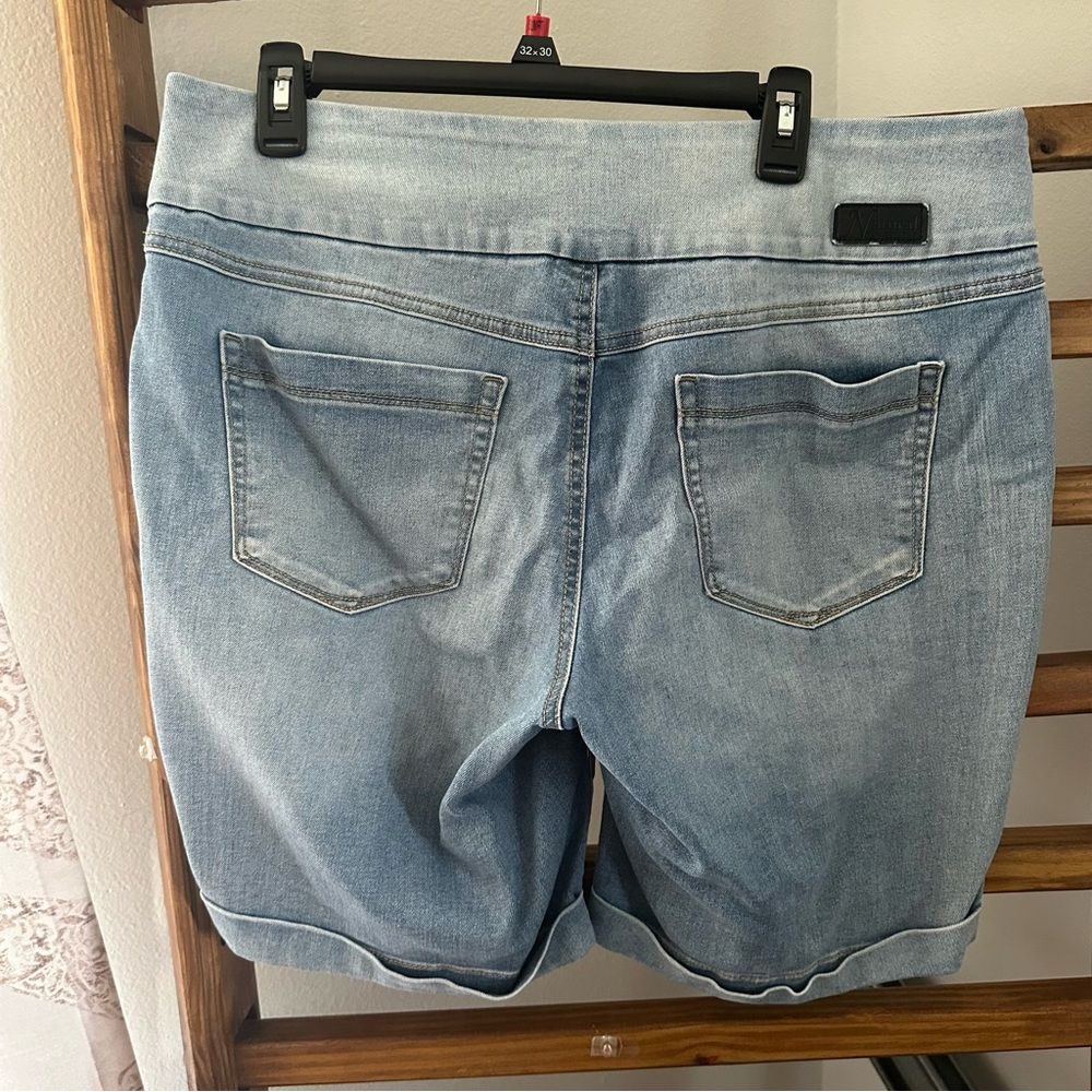 Natural Reflections Light Wash Denim Bermuda Shorts - Picture 2 of 3